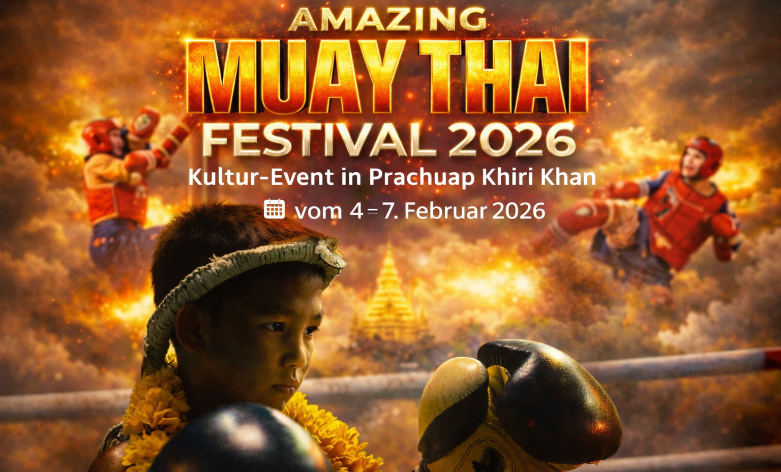 Amazing Muay Thai Festival 2026 – Kultur-Event in Prachuap Khiri Khan